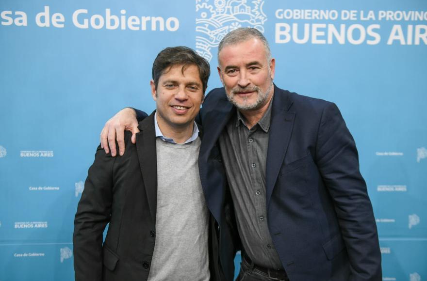 Axel Kicillof y Mauro Poletti.