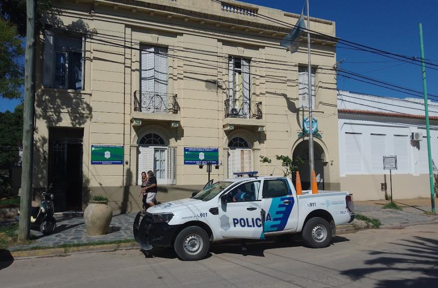 Fuerte despliegue policial.