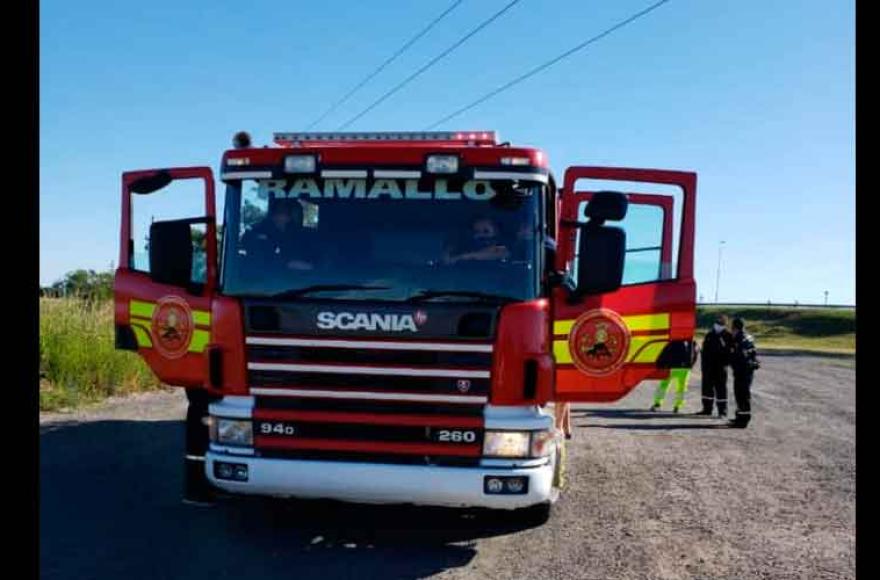 Intervención de Bomberos.