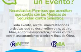 Información importante para la realización de eventos