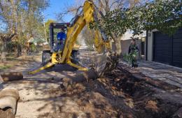 Poletti recorrió obras que ejecuta el municipio