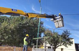 El Municipio continúa trabajando en el recambio de luminarias