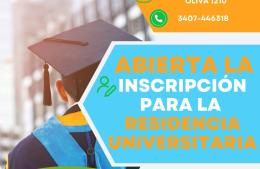 Inscripción abierta para la Residencia Universitaria en Rosario