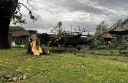 El temporal afectó a Pérez Millán