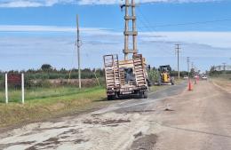 Comenzaron las obras en el acceso a Villa Ramallo