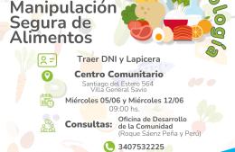 Curso de manipulación segura de alimentos