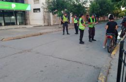 Operativo de seguridad en el centro de Ramallo