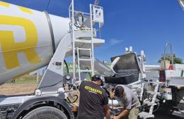 Etapa final de la construcción de la planta de tratamientos cloacales