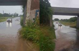 Cortada ruta 51 por acumulación de agua