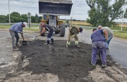 Ante la negativa del Gobierno nacional, el Municipio arregla el bache de la Ruta 51 y 9