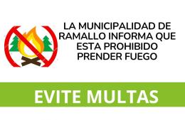 Recuerdan la prohibición de prender fuego