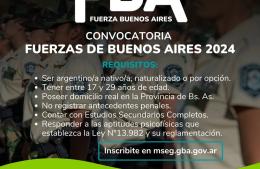 Convocatoria a ser parte de la Fuerza Buenos Aires