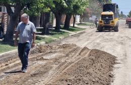 Todo listo para comenzar con el asfalto de la calle Roque Sáenz Peña