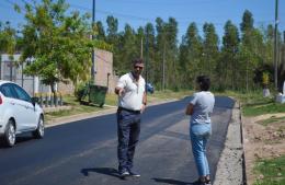 Perié finaliza su gestión con la obra de cordón cuneta y asfalto